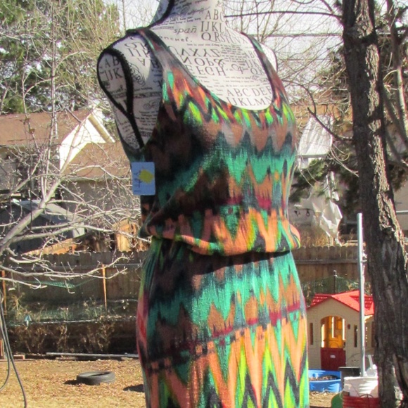 Ella Moss Multicolor Maxi Dress - Picture 3 of 7